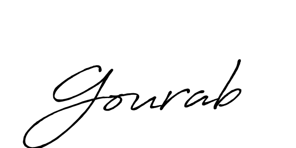 Gourab stylish signature style. Best Handwritten Sign (Antro_Vectra_Bolder) for my name. Handwritten Signature Collection Ideas for my name Gourab. Gourab signature style 7 images and pictures png