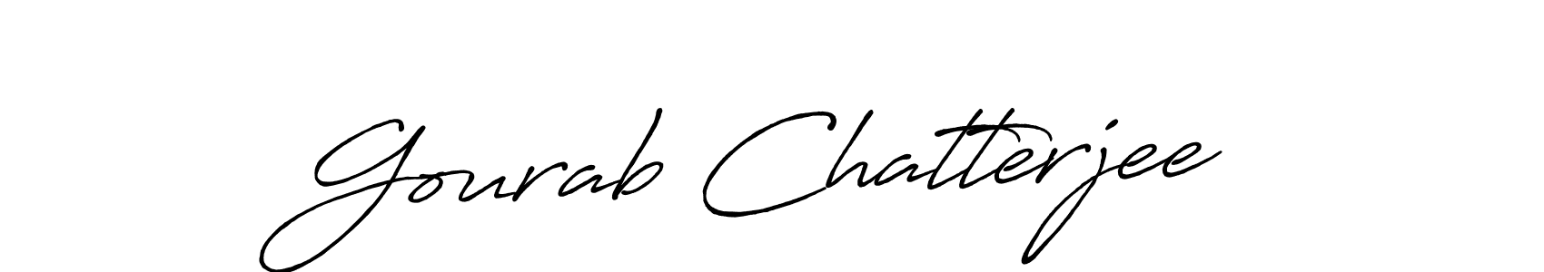 Gourab Chatterjee stylish signature style. Best Handwritten Sign (Antro_Vectra_Bolder) for my name. Handwritten Signature Collection Ideas for my name Gourab Chatterjee. Gourab Chatterjee signature style 7 images and pictures png