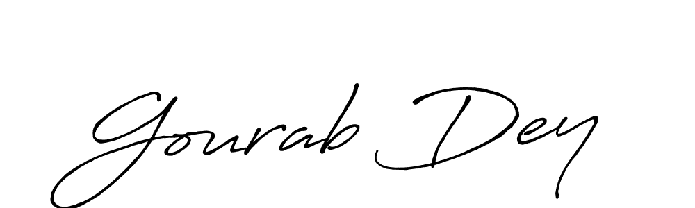 Also we have Gourab Dey name is the best signature style. Create professional handwritten signature collection using Antro_Vectra_Bolder autograph style. Gourab Dey signature style 7 images and pictures png