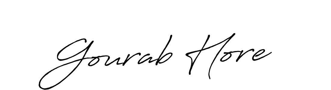 Design your own signature with our free online signature maker. With this signature software, you can create a handwritten (Antro_Vectra_Bolder) signature for name Gourab Hore. Gourab Hore signature style 7 images and pictures png