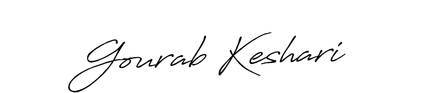 Also we have Gourab Keshari name is the best signature style. Create professional handwritten signature collection using Antro_Vectra_Bolder autograph style. Gourab Keshari signature style 7 images and pictures png