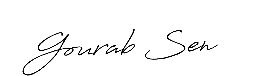 How to make Gourab Sen signature? Antro_Vectra_Bolder is a professional autograph style. Create handwritten signature for Gourab Sen name. Gourab Sen signature style 7 images and pictures png