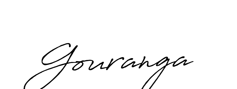 Make a beautiful signature design for name Gouranga. With this signature (Antro_Vectra_Bolder) style, you can create a handwritten signature for free. Gouranga signature style 7 images and pictures png