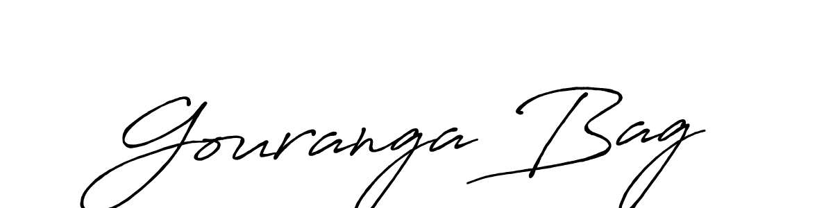 Create a beautiful signature design for name Gouranga Bag. With this signature (Antro_Vectra_Bolder) fonts, you can make a handwritten signature for free. Gouranga Bag signature style 7 images and pictures png