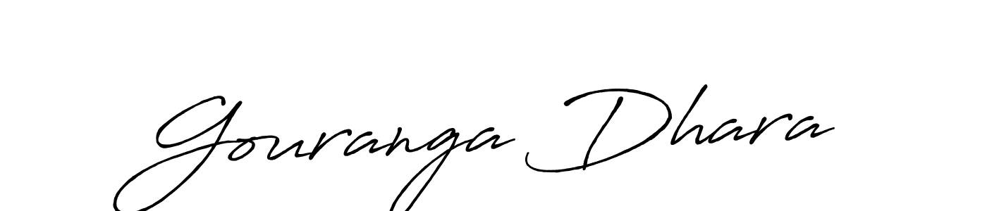 Create a beautiful signature design for name Gouranga Dhara. With this signature (Antro_Vectra_Bolder) fonts, you can make a handwritten signature for free. Gouranga Dhara signature style 7 images and pictures png