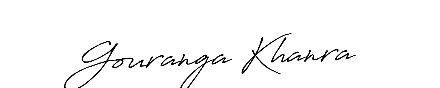 Use a signature maker to create a handwritten signature online. With this signature software, you can design (Antro_Vectra_Bolder) your own signature for name Gouranga Khanra. Gouranga Khanra signature style 7 images and pictures png