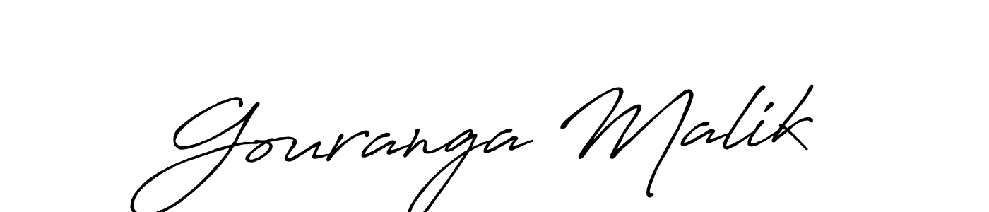 Use a signature maker to create a handwritten signature online. With this signature software, you can design (Antro_Vectra_Bolder) your own signature for name Gouranga Malik. Gouranga Malik signature style 7 images and pictures png
