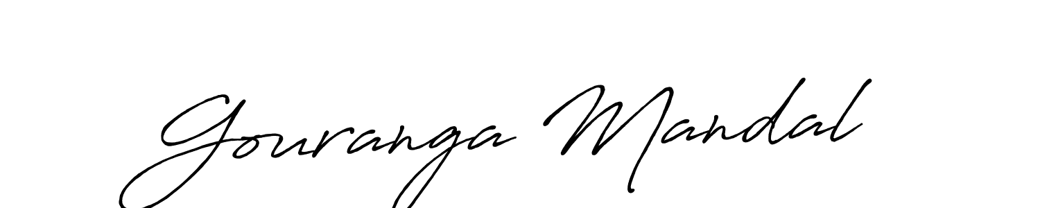 Make a beautiful signature design for name Gouranga Mandal. With this signature (Antro_Vectra_Bolder) style, you can create a handwritten signature for free. Gouranga Mandal signature style 7 images and pictures png
