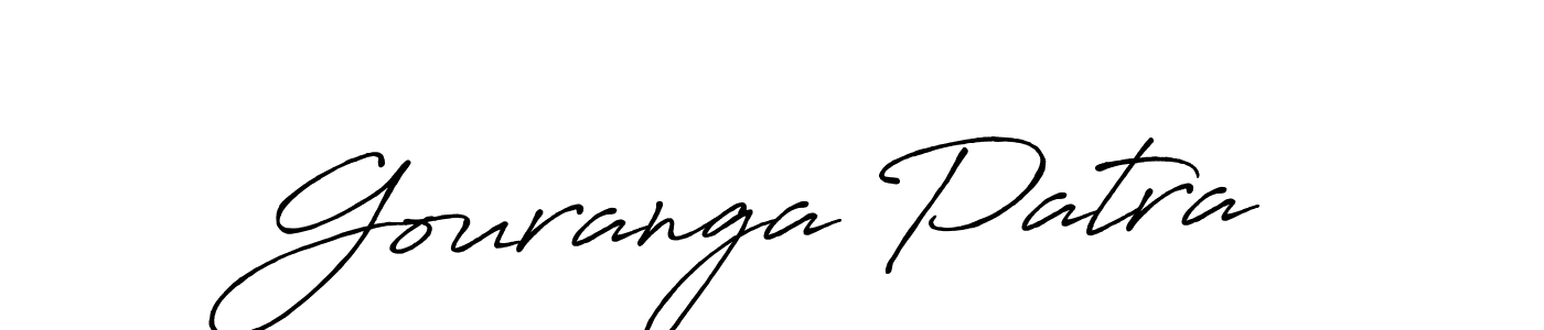 Make a beautiful signature design for name Gouranga Patra. With this signature (Antro_Vectra_Bolder) style, you can create a handwritten signature for free. Gouranga Patra signature style 7 images and pictures png