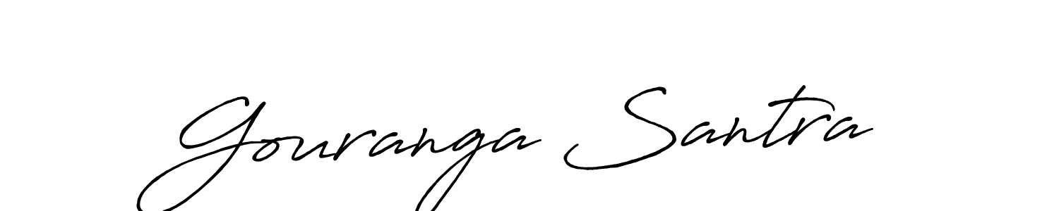 This is the best signature style for the Gouranga Santra name. Also you like these signature font (Antro_Vectra_Bolder). Mix name signature. Gouranga Santra signature style 7 images and pictures png