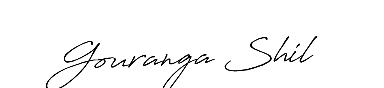 You should practise on your own different ways (Antro_Vectra_Bolder) to write your name (Gouranga Shil) in signature. don't let someone else do it for you. Gouranga Shil signature style 7 images and pictures png