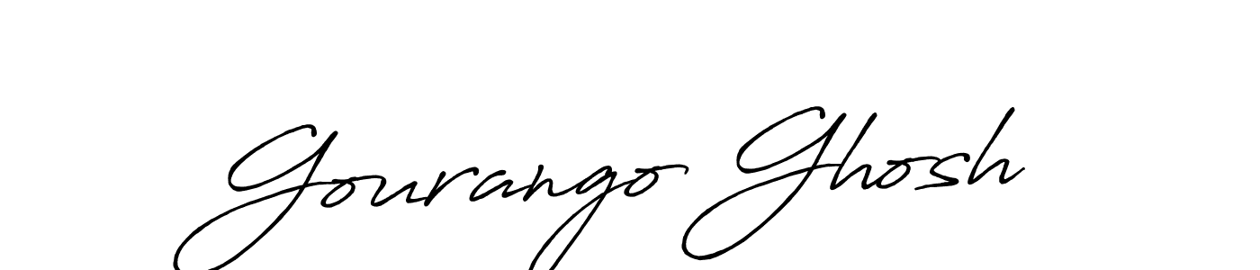 Also we have Gourango Ghosh name is the best signature style. Create professional handwritten signature collection using Antro_Vectra_Bolder autograph style. Gourango Ghosh signature style 7 images and pictures png