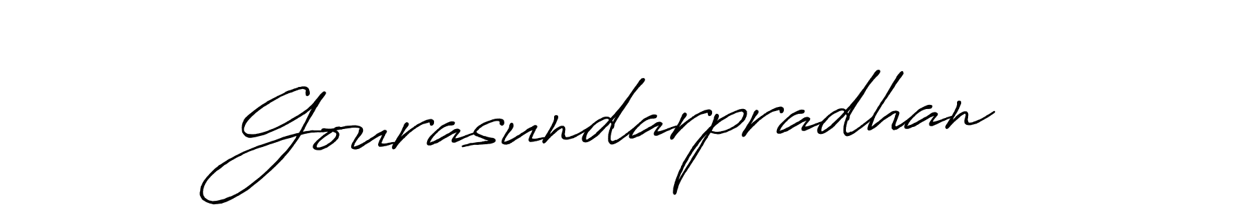 Also You can easily find your signature by using the search form. We will create Gourasundarpradhan name handwritten signature images for you free of cost using Antro_Vectra_Bolder sign style. Gourasundarpradhan signature style 7 images and pictures png