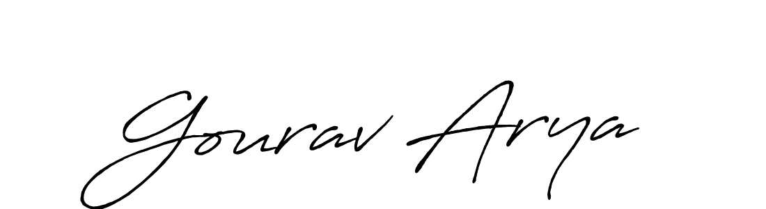 The best way (Antro_Vectra_Bolder) to make a short signature is to pick only two or three words in your name. The name Gourav Arya include a total of six letters. For converting this name. Gourav Arya signature style 7 images and pictures png