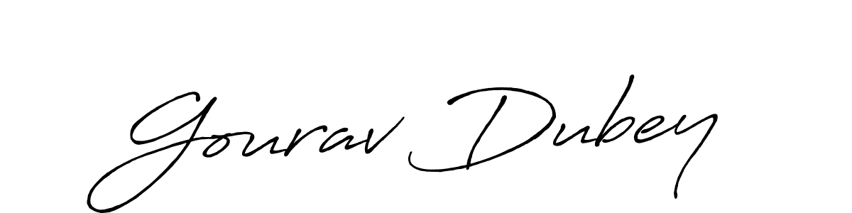 Design your own signature with our free online signature maker. With this signature software, you can create a handwritten (Antro_Vectra_Bolder) signature for name Gourav Dubey. Gourav Dubey signature style 7 images and pictures png