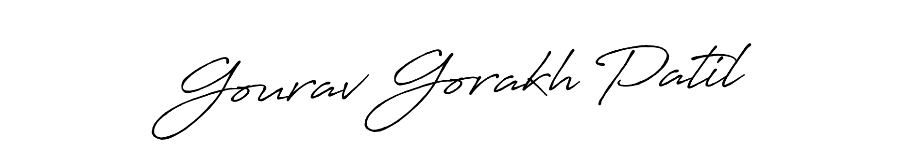 The best way (Antro_Vectra_Bolder) to make a short signature is to pick only two or three words in your name. The name Gourav Gorakh Patil include a total of six letters. For converting this name. Gourav Gorakh Patil signature style 7 images and pictures png