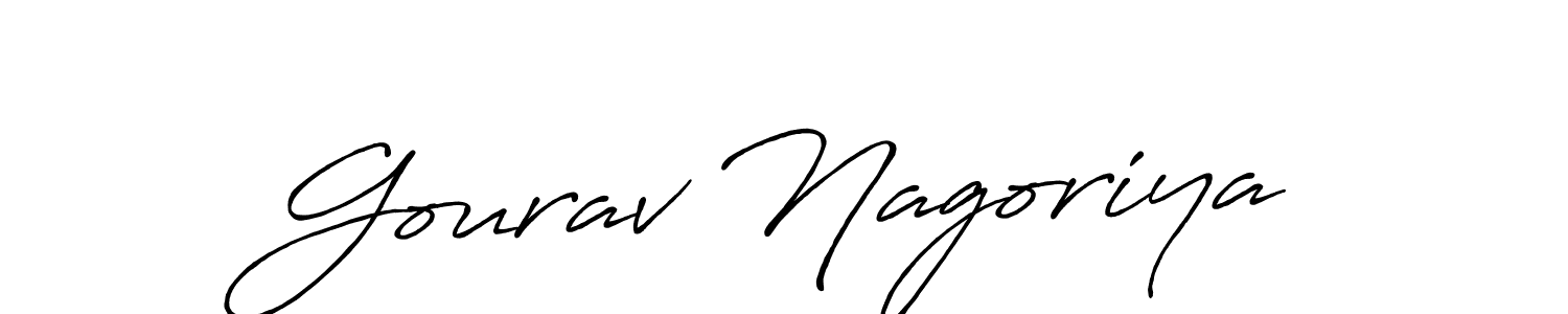 Antro_Vectra_Bolder is a professional signature style that is perfect for those who want to add a touch of class to their signature. It is also a great choice for those who want to make their signature more unique. Get Gourav Nagoriya name to fancy signature for free. Gourav Nagoriya signature style 7 images and pictures png