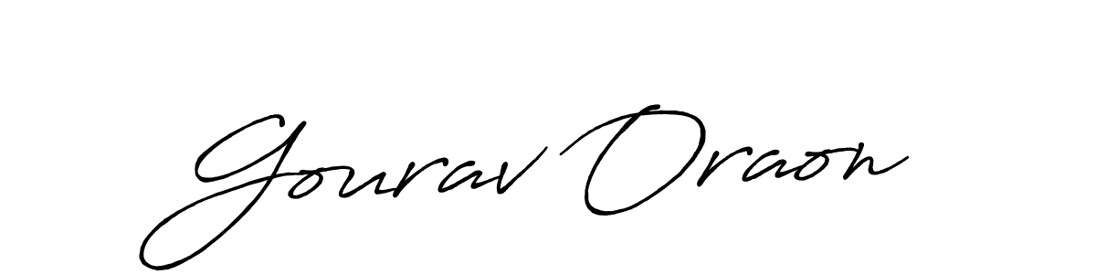 Create a beautiful signature design for name Gourav Oraon. With this signature (Antro_Vectra_Bolder) fonts, you can make a handwritten signature for free. Gourav Oraon signature style 7 images and pictures png
