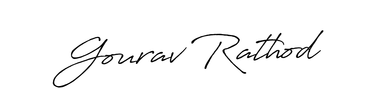Make a beautiful signature design for name Gourav Rathod. With this signature (Antro_Vectra_Bolder) style, you can create a handwritten signature for free. Gourav Rathod signature style 7 images and pictures png