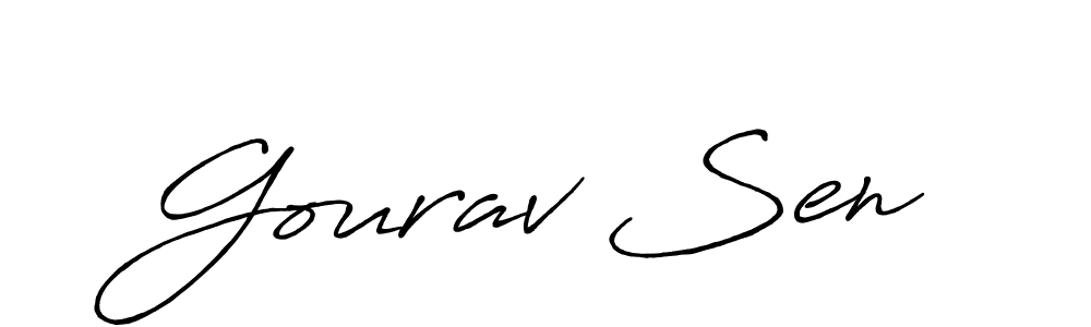 The best way (Antro_Vectra_Bolder) to make a short signature is to pick only two or three words in your name. The name Gourav Sen include a total of six letters. For converting this name. Gourav Sen signature style 7 images and pictures png