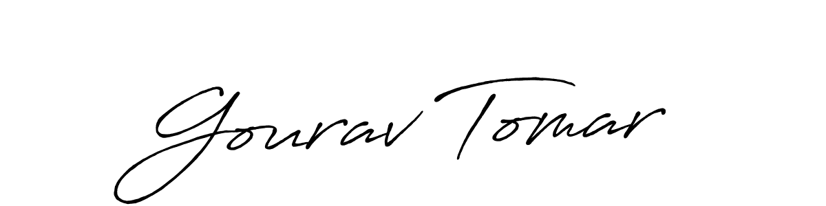 Use a signature maker to create a handwritten signature online. With this signature software, you can design (Antro_Vectra_Bolder) your own signature for name Gourav Tomar. Gourav Tomar signature style 7 images and pictures png