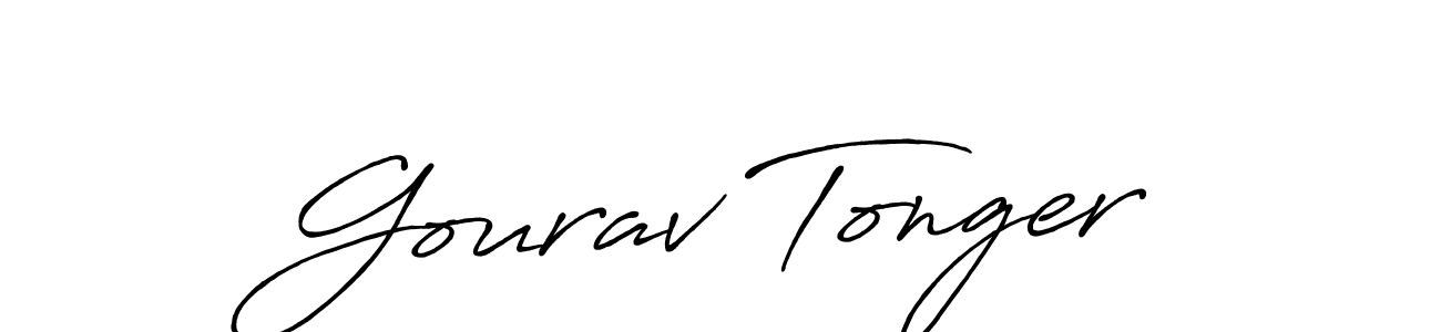 How to make Gourav Tonger signature? Antro_Vectra_Bolder is a professional autograph style. Create handwritten signature for Gourav Tonger name. Gourav Tonger signature style 7 images and pictures png