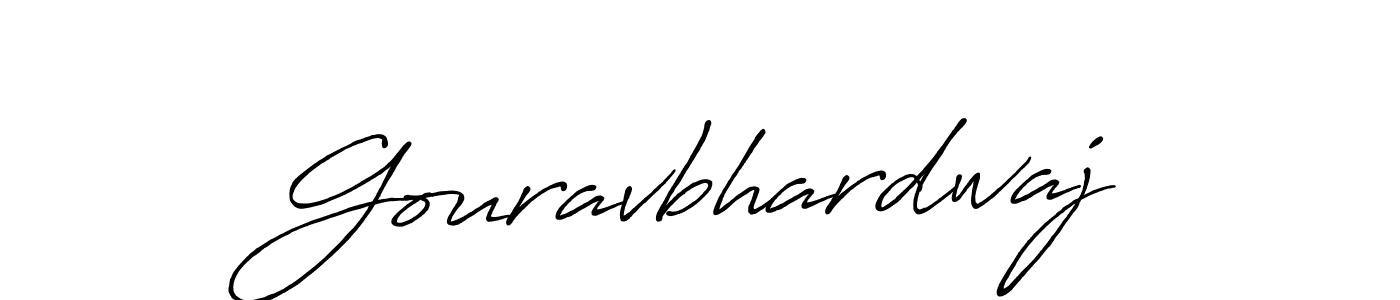 Use a signature maker to create a handwritten signature online. With this signature software, you can design (Antro_Vectra_Bolder) your own signature for name Gouravbhardwaj. Gouravbhardwaj signature style 7 images and pictures png
