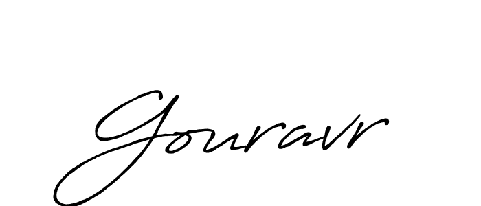 Also we have Gouravr name is the best signature style. Create professional handwritten signature collection using Antro_Vectra_Bolder autograph style. Gouravr signature style 7 images and pictures png