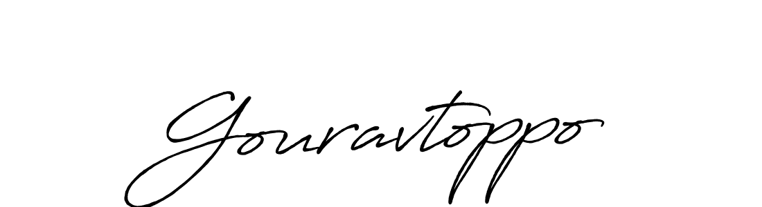 Once you've used our free online signature maker to create your best signature Antro_Vectra_Bolder style, it's time to enjoy all of the benefits that Gouravtoppo name signing documents. Gouravtoppo signature style 7 images and pictures png