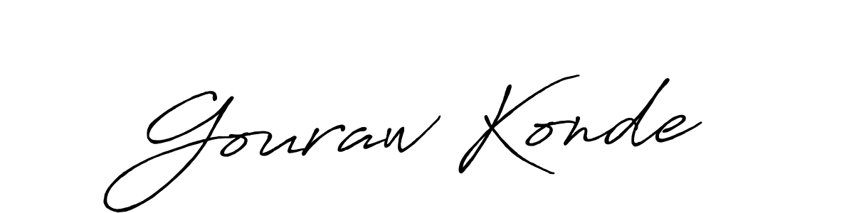 How to make Gouraw Konde signature? Antro_Vectra_Bolder is a professional autograph style. Create handwritten signature for Gouraw Konde name. Gouraw Konde signature style 7 images and pictures png