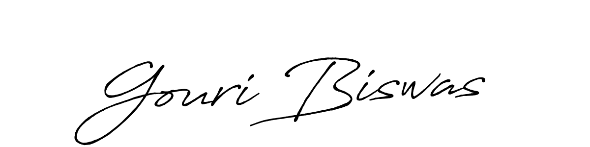 It looks lik you need a new signature style for name Gouri Biswas. Design unique handwritten (Antro_Vectra_Bolder) signature with our free signature maker in just a few clicks. Gouri Biswas signature style 7 images and pictures png