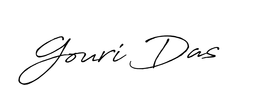 Make a beautiful signature design for name Gouri Das. With this signature (Antro_Vectra_Bolder) style, you can create a handwritten signature for free. Gouri Das signature style 7 images and pictures png