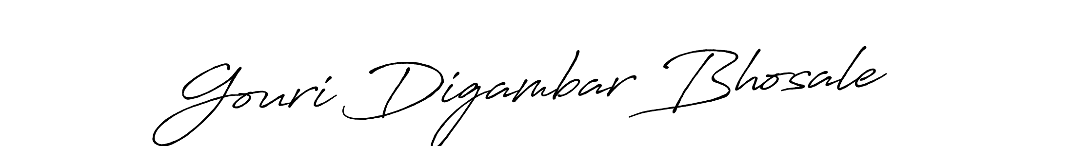 Use a signature maker to create a handwritten signature online. With this signature software, you can design (Antro_Vectra_Bolder) your own signature for name Gouri Digambar Bhosale. Gouri Digambar Bhosale signature style 7 images and pictures png