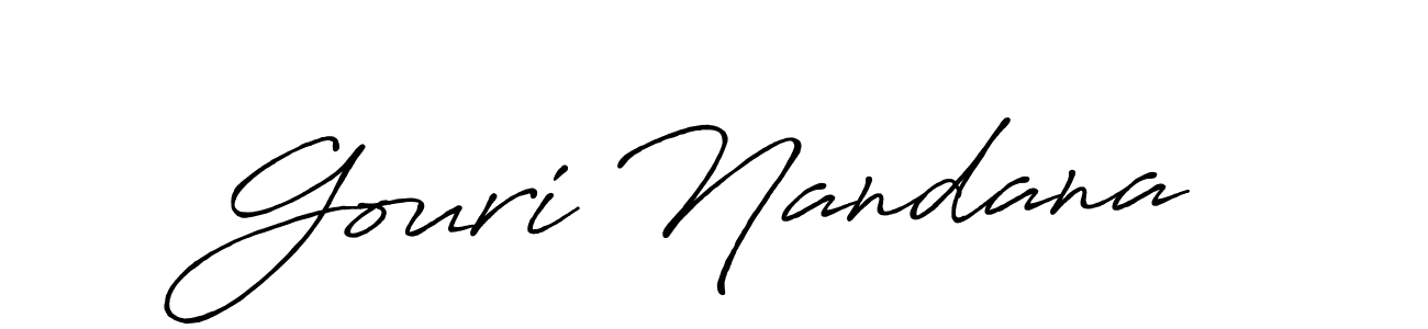 You can use this online signature creator to create a handwritten signature for the name Gouri Nandana. This is the best online autograph maker. Gouri Nandana signature style 7 images and pictures png