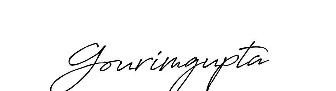It looks lik you need a new signature style for name Gourimgupta. Design unique handwritten (Antro_Vectra_Bolder) signature with our free signature maker in just a few clicks. Gourimgupta signature style 7 images and pictures png