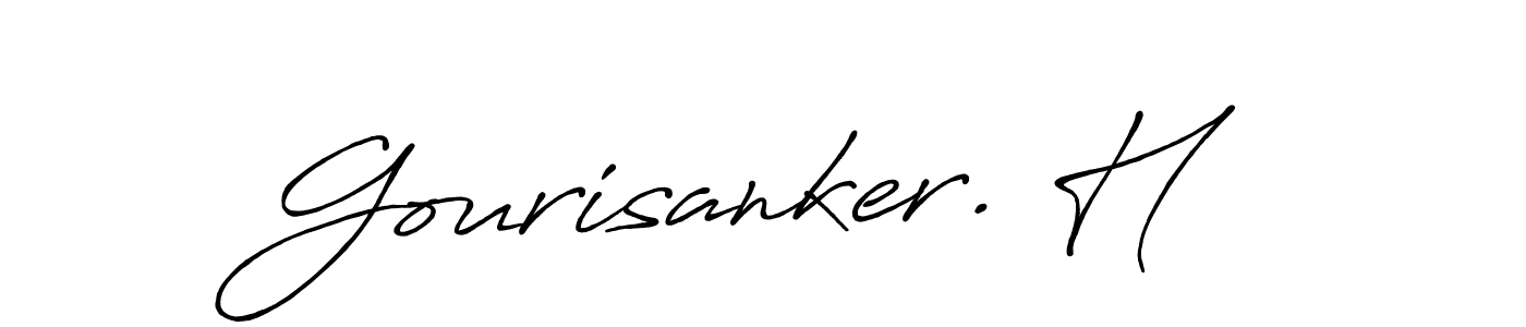 Design your own signature with our free online signature maker. With this signature software, you can create a handwritten (Antro_Vectra_Bolder) signature for name Gourisanker. H. Gourisanker. H signature style 7 images and pictures png