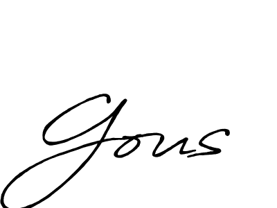 It looks lik you need a new signature style for name Gous. Design unique handwritten (Antro_Vectra_Bolder) signature with our free signature maker in just a few clicks. Gous signature style 7 images and pictures png