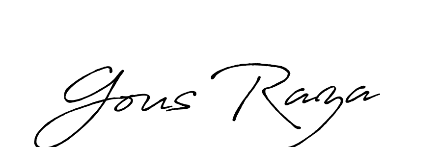 You should practise on your own different ways (Antro_Vectra_Bolder) to write your name (Gous Raza) in signature. don't let someone else do it for you. Gous Raza signature style 7 images and pictures png