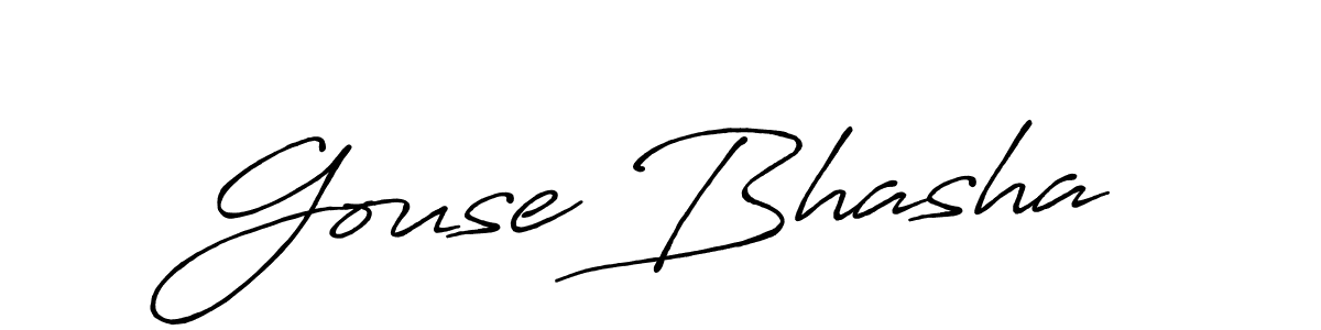 Also we have Gouse Bhasha name is the best signature style. Create professional handwritten signature collection using Antro_Vectra_Bolder autograph style. Gouse Bhasha signature style 7 images and pictures png
