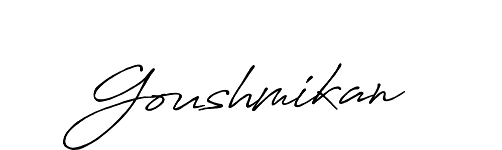 How to Draw Goushmikan signature style? Antro_Vectra_Bolder is a latest design signature styles for name Goushmikan. Goushmikan signature style 7 images and pictures png