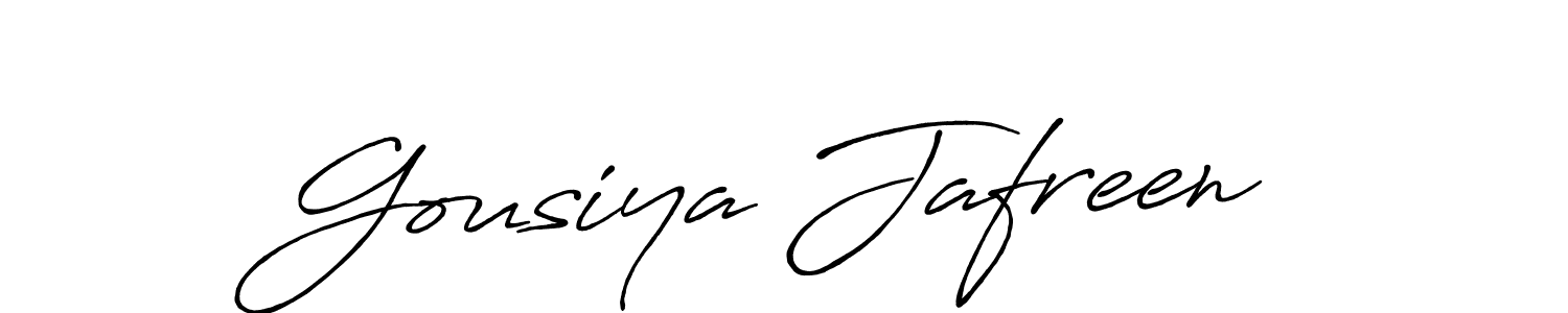 Make a beautiful signature design for name Gousiya Jafreen. Use this online signature maker to create a handwritten signature for free. Gousiya Jafreen signature style 7 images and pictures png