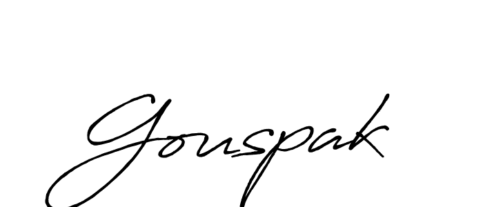 It looks lik you need a new signature style for name Gouspak. Design unique handwritten (Antro_Vectra_Bolder) signature with our free signature maker in just a few clicks. Gouspak signature style 7 images and pictures png