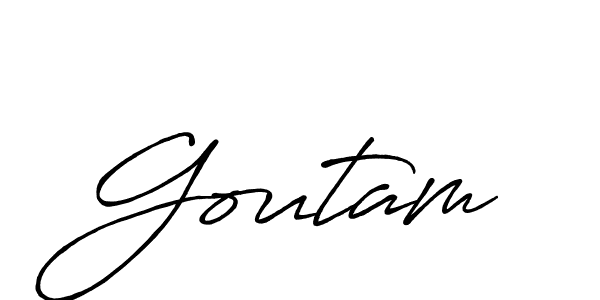 Also we have Goutam name is the best signature style. Create professional handwritten signature collection using Antro_Vectra_Bolder autograph style. Goutam signature style 7 images and pictures png