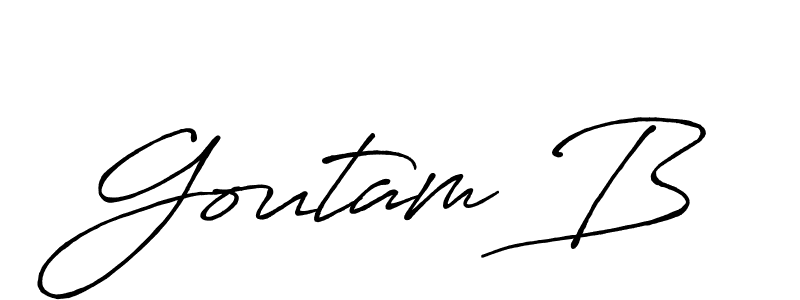 Antro_Vectra_Bolder is a professional signature style that is perfect for those who want to add a touch of class to their signature. It is also a great choice for those who want to make their signature more unique. Get Goutam B name to fancy signature for free. Goutam B signature style 7 images and pictures png