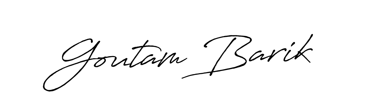 Also we have Goutam Barik name is the best signature style. Create professional handwritten signature collection using Antro_Vectra_Bolder autograph style. Goutam Barik signature style 7 images and pictures png