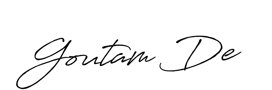 Goutam De stylish signature style. Best Handwritten Sign (Antro_Vectra_Bolder) for my name. Handwritten Signature Collection Ideas for my name Goutam De. Goutam De signature style 7 images and pictures png