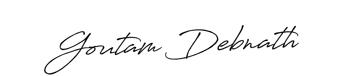 Use a signature maker to create a handwritten signature online. With this signature software, you can design (Antro_Vectra_Bolder) your own signature for name Goutam Debnath. Goutam Debnath signature style 7 images and pictures png