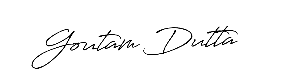 Use a signature maker to create a handwritten signature online. With this signature software, you can design (Antro_Vectra_Bolder) your own signature for name Goutam Dutta. Goutam Dutta signature style 7 images and pictures png