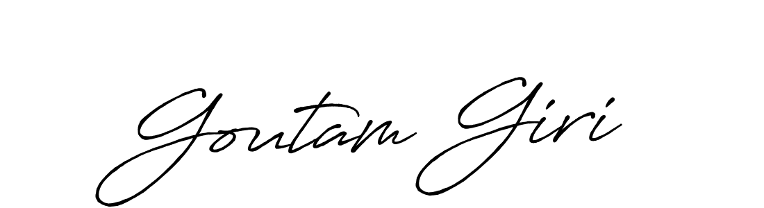 Create a beautiful signature design for name Goutam Giri. With this signature (Antro_Vectra_Bolder) fonts, you can make a handwritten signature for free. Goutam Giri signature style 7 images and pictures png