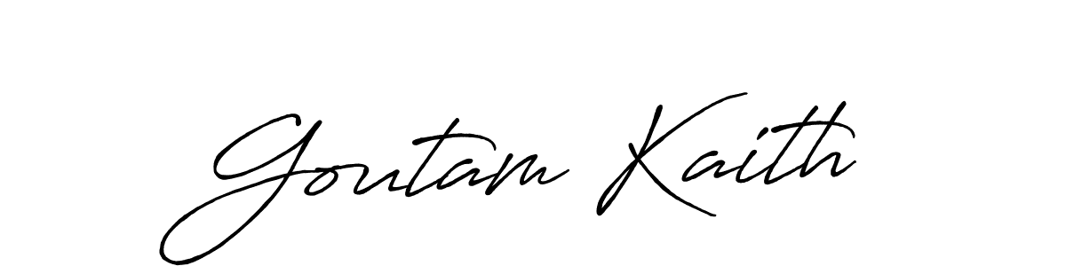 Also we have Goutam Kaith name is the best signature style. Create professional handwritten signature collection using Antro_Vectra_Bolder autograph style. Goutam Kaith signature style 7 images and pictures png